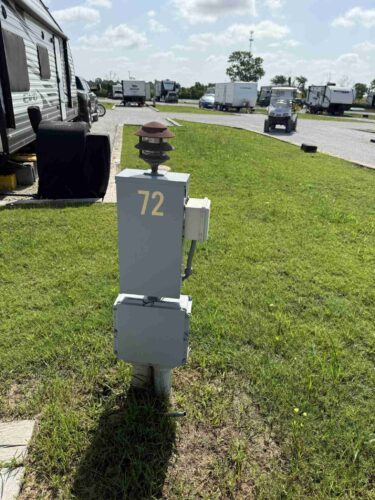 Full hookups at Whitesboro RV Park