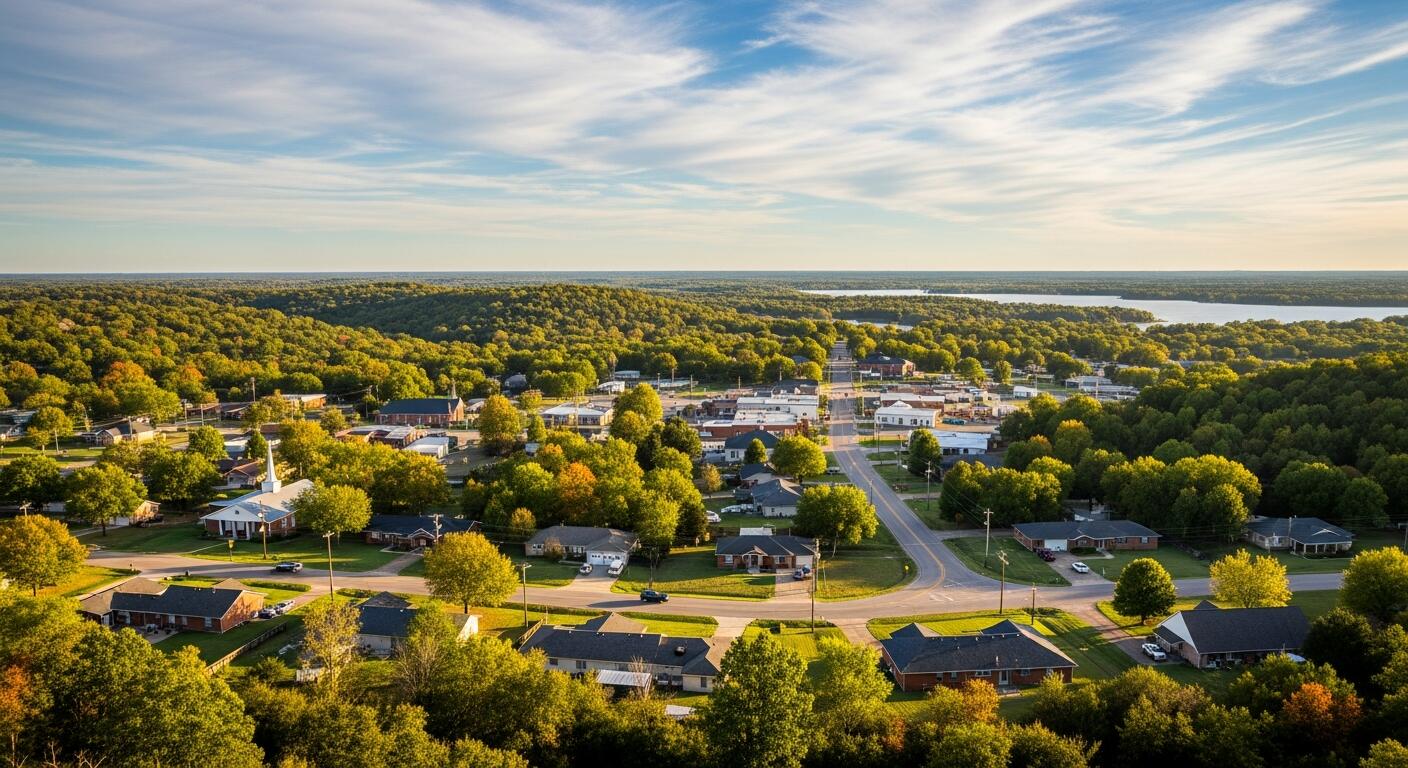 Pottsboro Texas Aerial view